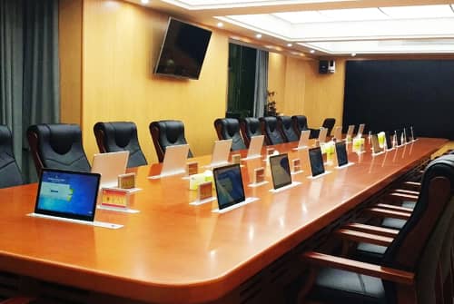 讯维全新智能无纸化会议系统成功应用于甘肃省某市单位会议厅!