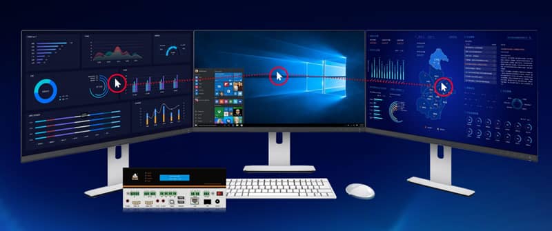 KVM鼠标跨屏