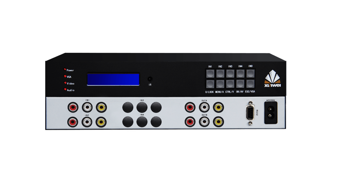 2进1出音视频切换器