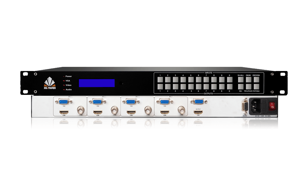 12进1出高清混合切换器